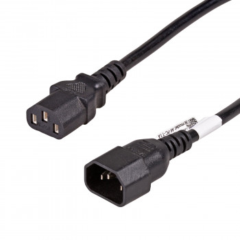 Przedłużacz zasilający Akyga AK-PC-11A IEC C14 – IEC C13, CCA 3x0,5 mm², 5 m, czarny