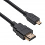 Kabel Akyga AK-HD-15R HDMI na Micro HDMI v1.4, 1,5 m, czarny