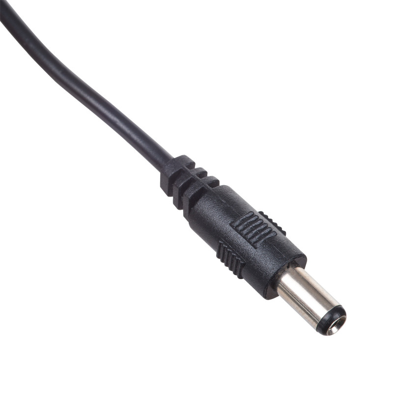 Kabel zasilający Akyga AK-DC-04 USB-A wtyk – DC 5,5 x 2,5 mm wtyk, 0,8 m, czarny