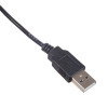 Kabel zasilający Akyga AK-DC-04 USB-A wtyk – DC 5,5 x 2,5 mm wtyk, 0,8 m, czarny