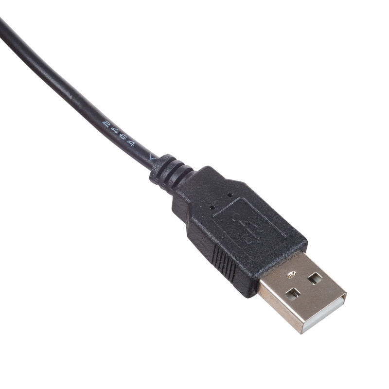 Kabel zasilający Akyga AK-DC-04 USB-A wtyk – DC 5,5 x 2,5 mm wtyk, 0,8 m, czarny