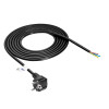 Akyga AK-OT-01S kabel zasilający CEE 7/7 z otwartym końcem, 3x 1,5 mm² miedź, 1,5 m, czarny