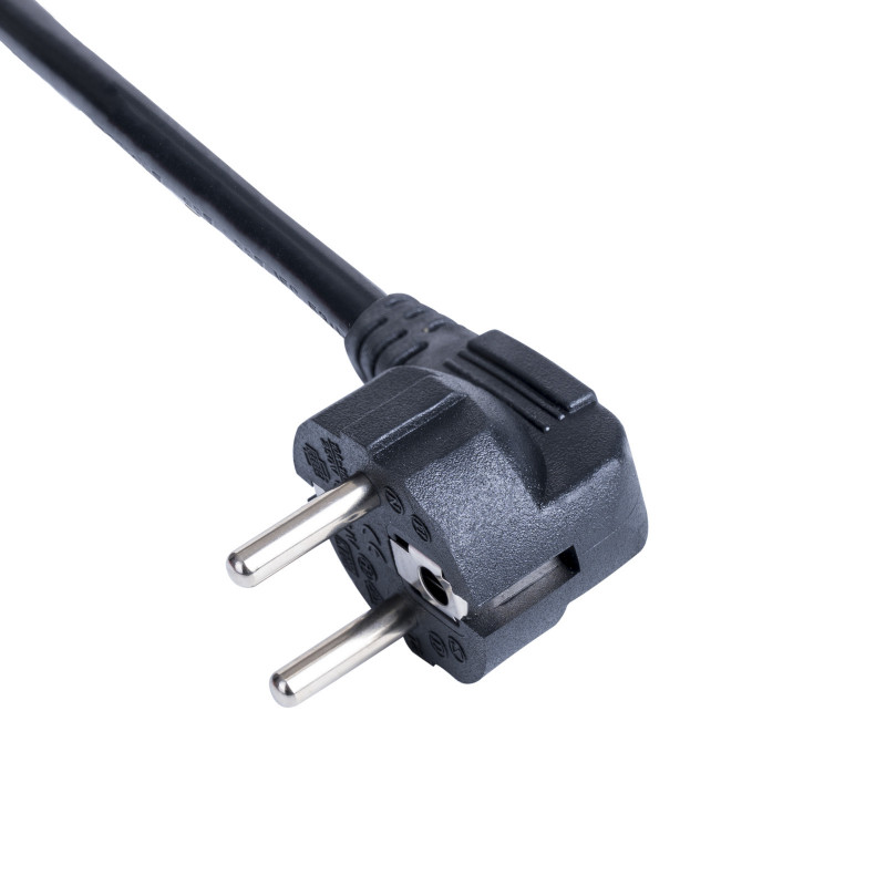 Akyga AK-NB-10C Przewód zasilający do notebooka CEE 7/7 do IEC C5, 3x 0,75 mm² miedź, 3 m, czarny
