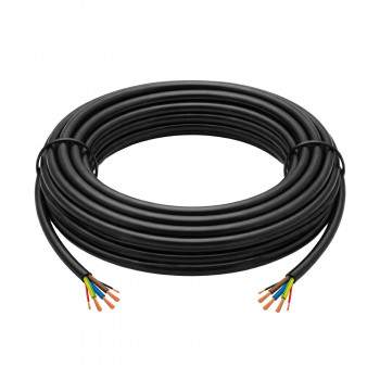 Akyga AK-SC-E31 kabel do ładowania EV bez złączy, 1-fazowy 32 A, 3x 6 mm² + 2x 0,75 mm², 450/750 V, 5 m, czarny
