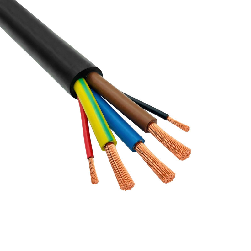 Akyga AK-SC-E31 kabel do ładowania EV bez złączy, 1-fazowy 32 A, 3x 6 mm² + 2x 0,75 mm², 450/750 V, 5 m, czarny