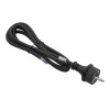 Akyga AK-OT-02S kabel zasilający gumowy CEE 7/7 z otwartym końcem, H05RR-F 3x 1,5 mm², 1,8 m, czarny