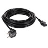 Kabel zasilający Akyga AK-PC-06S CEE 7/7 (Schuko) – IEC C13, miedź 3 x 1,5 mm², 3 m, czarny