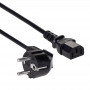 Kabel zasilający Akyga AK-PC-01A CEE 7/7 (Schuko) – IEC C13, CCA 3 x 0,5 mm², 1,5 m, czarny
