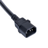Kabel adapter zasilający Akyga AK-PC-13A IEC C14 – gniazdo CEE 7/3 (Schuko), miedź 3 x 0,75 mm², 1 m, czarny