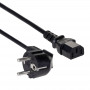 Kabel zasilający Akyga AK-PC-06C CEE 7/7 (Schuko) – IEC C13, miedź 3 x 1 mm², 3 m, czarny