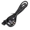 Kabel zasilający Akyga AK-PC-06C CEE 7/7 (Schuko) – IEC C13, miedź 3 x 1 mm², 3 m, czarny