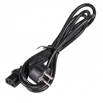 Kabel zasilający Akyga AK-PC-06C CEE 7/7 (Schuko) – IEC C13, miedź 3 x 1 mm², 3 m, czarny