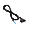 Kabel zasilający z wolnym końcem Akyga AK-OT-04A CEE 7/16 (Europlug), miedź 2 x 0,5 mm², 1,5 m, czarny