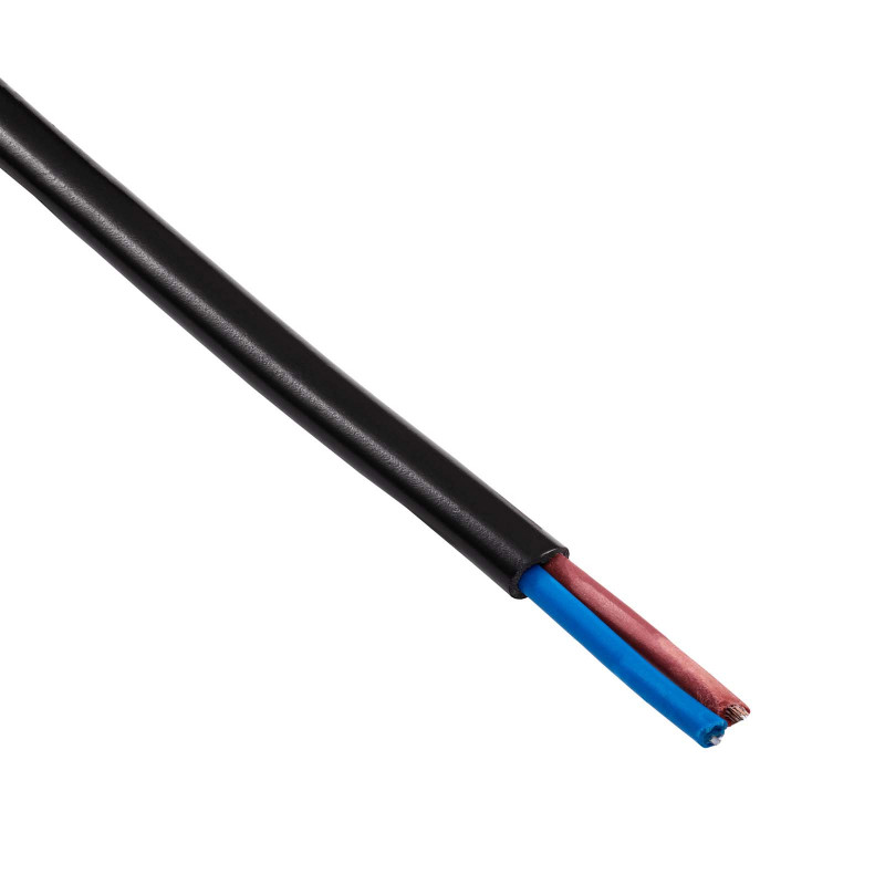 Kabel zasilający z wolnym końcem Akyga AK-OT-04A CEE 7/16 (Europlug), miedź 2 x 0,5 mm², 1,5 m, czarny