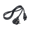 Akyga AK-NB-08C Przewód zasilający do laptopa CEE 7/7 do IEC C5, 3x 0,75 mm² miedź, 1 m, czarny