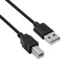 Akyga AK-USB-04 Kabel USB 2.0 do drukarki USB-A (M) - USB-B (M), 1,8 m, czarny
