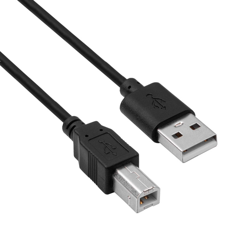 Akyga AK-USB-04 Kabel USB 2.0 do drukarki USB-A (M) - USB-B (M), 1,8 m, czarny