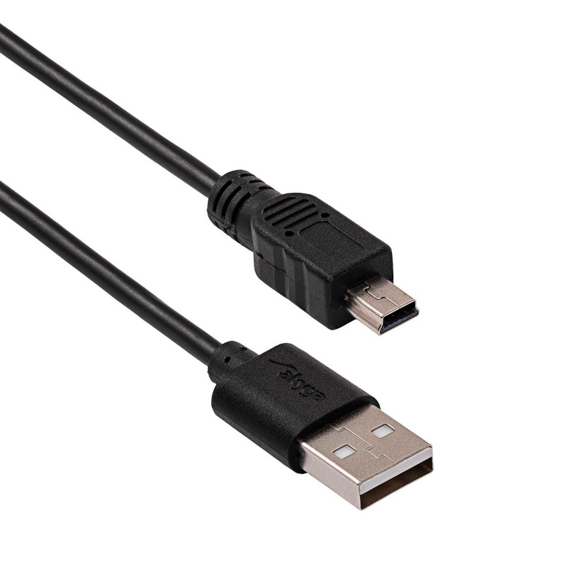 Akyga AK-USB-03 Kabel USB 2.0 USB-A (M) do Mini USB-B 5-pin (M), 1,8 m, Czarny