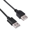 Akyga AK-USB-07 kabel przedłużający USB 2.0 USB-A wtyk – gniazdo, 1,8 m, czarny