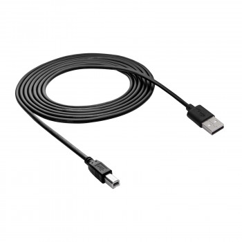 Akyga AK-USB-12 Kabel USB 2.0 do drukarki USB-A (M) - USB-B (M), 3 m, czarny