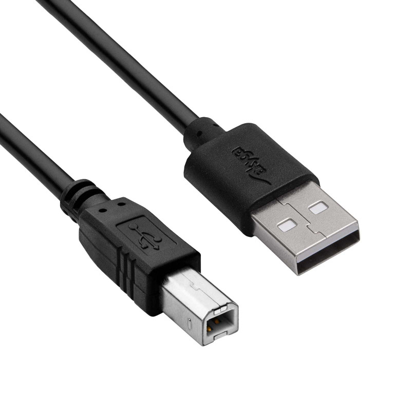 Akyga AK-USB-12 Kabel USB 2.0 do drukarki USB-A (M) - USB-B (M), 3 m, czarny