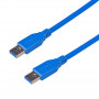 Kabel Akyga AK-USB-14 USB 3.0 USB-A (M) do USB-A (M), 1,8 m, niebieski
