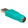 Akyga AK-AD-14 Adapter USB-A (F) na PS/2 (M), zielony