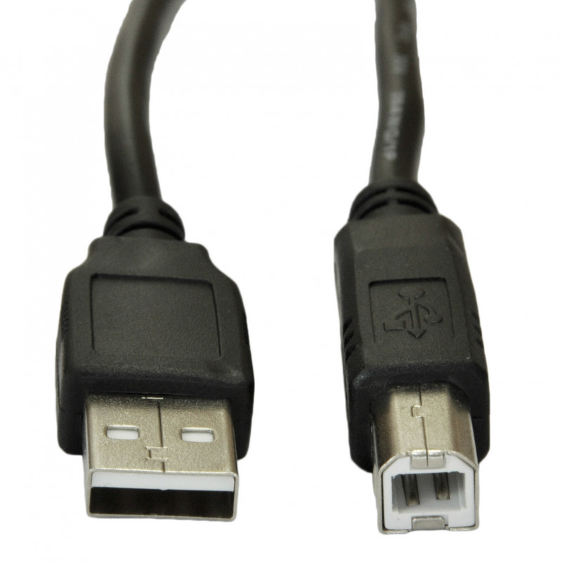 Akyga AK-USB-18 Kabel USB 2.0 do drukarki USB-A (M) - USB-B (M), 5 m, czarny