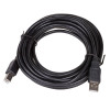 Akyga AK-USB-18 Kabel USB 2.0 do drukarki USB-A (M) - USB-B (M), 5 m, czarny