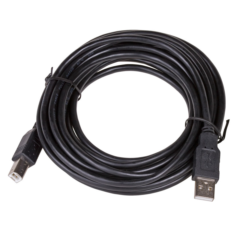 Akyga AK-USB-18 Kabel USB 2.0 do drukarki USB-A (M) - USB-B (M), 5 m, czarny