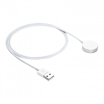 Akyga AK-SW-44 kabel ładujący do Apple Watch Ultra 2 / Series 9/8/7/6/5/4/3/2/1, stop aluminium, USB, 1 m, biały