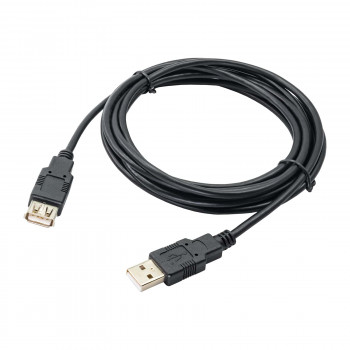Akyga AK-USB-19 kabel przedłużający USB 2.0 USB-A (M) do USB-A (F), 3 m, czarny