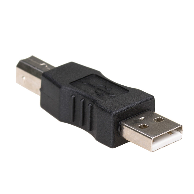 Akyga AK-AD-29 Adapter USB-A (M) na USB-B (M), czarny