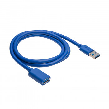 Akyga AK-USB-28 Przedłużacz USB 3.0 USB-A (M) do USB-A (F), 1 m, Czarny