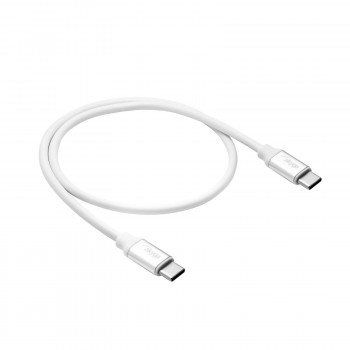 Kabel USB-C – USB-C Akyga AK-USB-39, USB 2.0, 60 W, 0,5 m, biały
