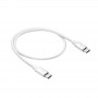 Kabel USB-C – USB-C Akyga AK-USB-39, USB 2.0, 60 W, 0,5 m, biały