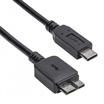 Akyga AK-USB-44 kabel Micro-USB B (M) do USB-C (M), USB 3.1, 1 m