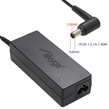 Akyga AK-ND-22 zasilacz do laptopa 19 V / 2,1 A, 40 W, 3,0 x 1,0 mm, 1,2 m, do laptopów Samsung