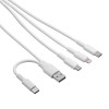 Akyga AK-USB-52 kabel USB USB-A + USB-C do Micro-USB + USB-C + Lightning, 1,2 m