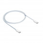 Kabel USB-C – USB-C w oplocie do iPhone 15 Akyga AK-USB-51, USB 2.0, 60 W, 1 m, biały