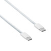 Kabel USB-C – USB-C w oplocie do iPhone 15 Akyga AK-USB-51, USB 2.0, 60 W, 1 m, biały
