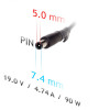 Akyga AK-ND-32 samochodowy zasilacz do laptopa 19 V / 4,74 A, 90 W, 7,4 x 5,0 mm + pin, do laptopów HP