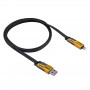 Kabel 4w1 w oplocie Akyga AK-USB-57 USB-A/USB-C – USB-C/Lightning, USB 2.0, 65 W, 1 m, szary