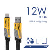 Kabel 4w1 w oplocie Akyga AK-USB-57 USB-A/USB-C – USB-C/Lightning, USB 2.0, 65 W, 1 m, szary