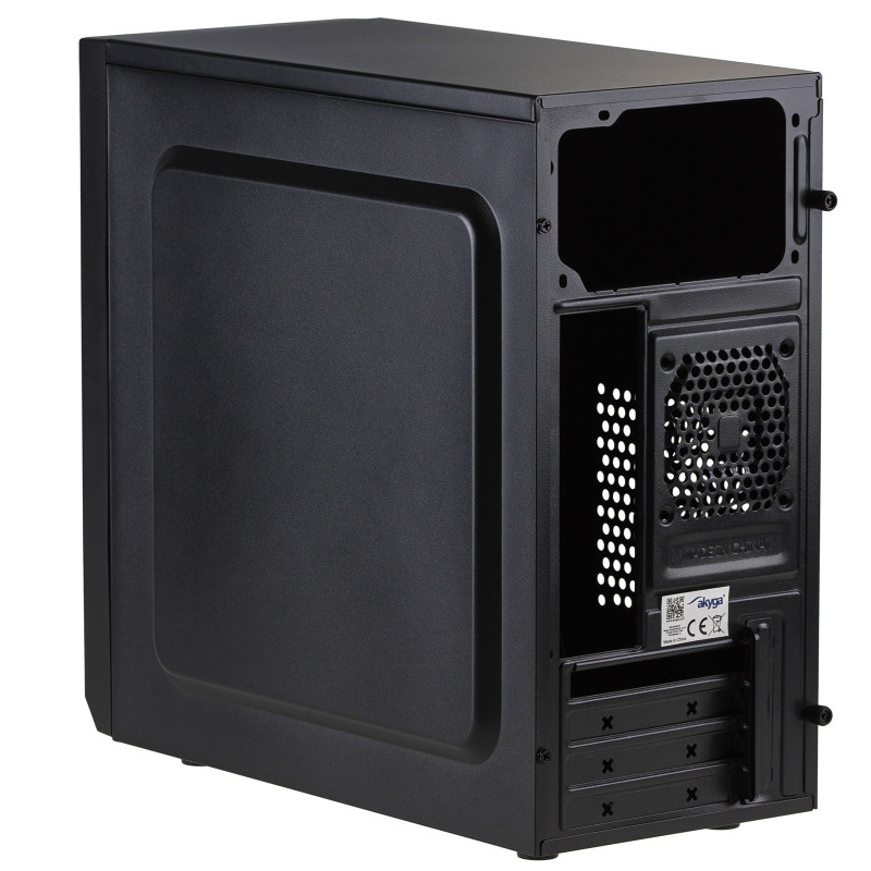 Obudowa Micro ATX Akyga AK17BK, 2x USB 3.0, bez zasilacza, czarna