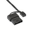 Akyga AW-12E-BR wentylator obudowy 120 mm, 33 czerwone diody LED, Molex, czarny