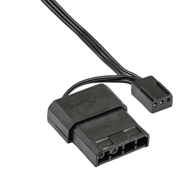 Akyga AW-12E-BR wentylator obudowy 120 mm, 33 czerwone diody LED, Molex, czarny