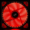 Akyga AW-12E-BR wentylator obudowy 120 mm, 33 czerwone diody LED, Molex, czarny