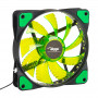 Akyga AW-12E-BG wentylator obudowy 120 mm, 33 zielone diody LED, Molex, czarny
