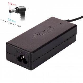 Zasilacz Akyga AK-ND-30 12 V, 5 A, 60 W, 5,5 x 2,5 mm, do mini PC / LED, 1,2 m